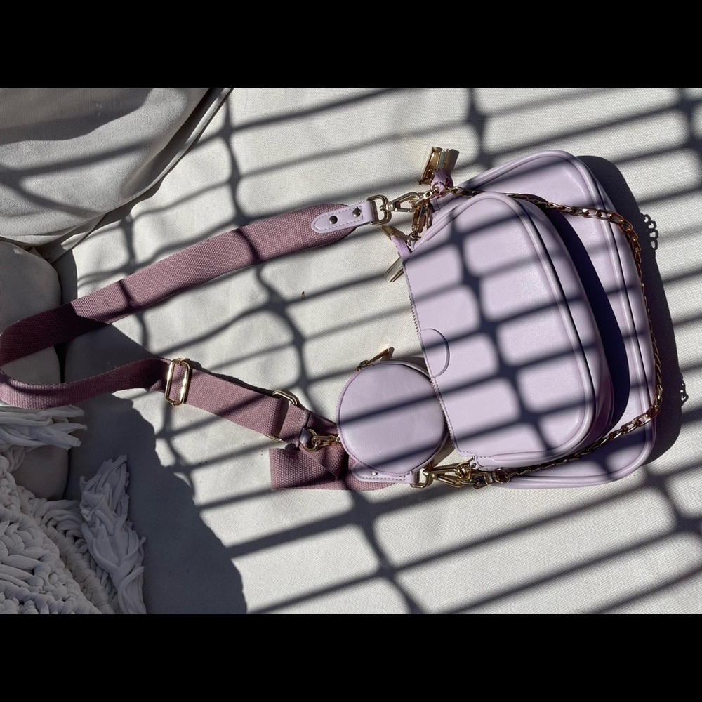Lilac multi pochette crossbody